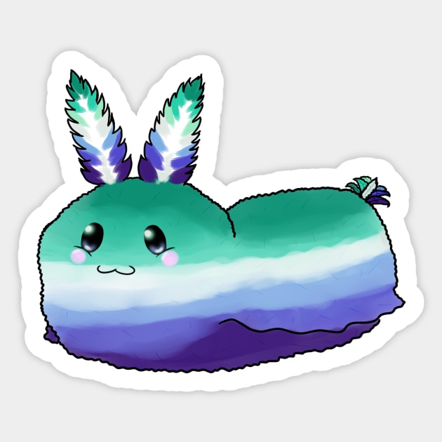 Sea Bunny gay pride Sticker by vanillaBunny